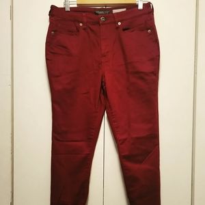 Burgundy aeropostale high-waisted jegging sz 10r